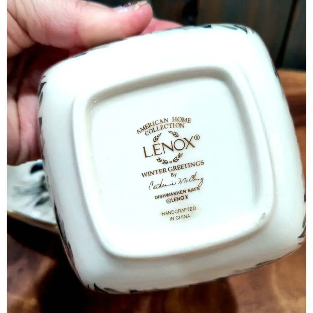 655. Lenox Winter Greetings Dipping Bowl Set